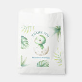 Dinosaur Boy 1st Birthday Schattige Dino Oerwoud Bedankzakje (Voorkant)