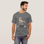 Dinosaur Boy 4nd Birthday 4 T-shirt (Voorkant volledig)
