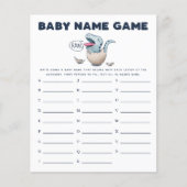 Dinosaur Boy Baby Name Shower Game (Voorkant)