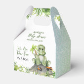 Dinosaur Boy Baby shower Bedankdoosjes (Voorkant Zijde)