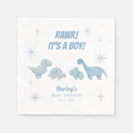 Dinosaur Boy Baby shower RAWR Napkins Servet
