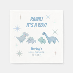 Dinosaur Boy Baby shower RAWR Napkins Servet