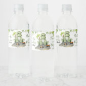 Dinosaur Boy Baby shower Waterfles Etiket (Flessen)