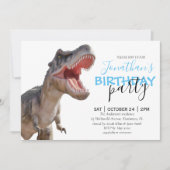 Dinosaur Boy BIRTHDAY Aankondiging (Voorkant)