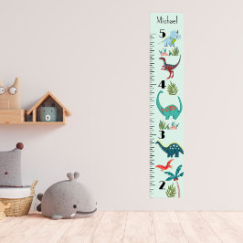 Dinosaur Boy Dino Growth Chart Persoonlijk Poster