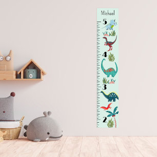 Dinosaur Boy Dino Growth Chart Persoonlijk Poster