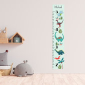 Dinosaur Boy Dino Growth Chart Persoonlijk Poster
