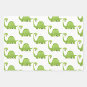 Dinosaur Boy Dino Trex Birthday Baby shower Inpakpapier Vel (Voorkant)