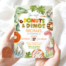 Dinosaur Boy Donuts en Dinos Verjaardagsfeest