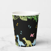 Dinosaur Boy eerste verjaardagsfeestje Papieren Bekers (Achterkant)