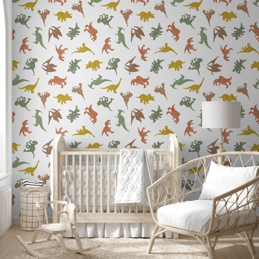 Dinosaur Boy Nursery Peel & Stick verwijderbaar Behang (Kinderen)