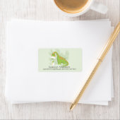 Dinosaur Boys Baby shower Adres Etiket (Insitu)