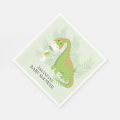 Dinosaur Boys Baby shower Papieren servetten (Hoek)
