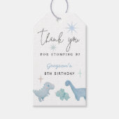Dinosaur Boys Birthday Party Cadeaulabel (Voorkant)