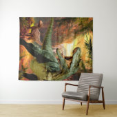 Dinosaur Boys Birthday TRex | Fotoachtergrond Wandkleed (In Situ (horizontaal))