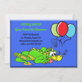 Dinosaur Boys Blue Two Osaurus 2e Verjaardag Kaart (Achterkant)