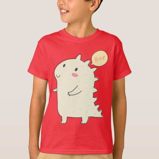 Dinosaur Boys Red T shirt (Voorkant)