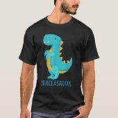 Dinosaur Braces BRACEASAURUS Orthodontist T-shirt (Voorkant)