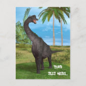 Dinosaur Brachiosaurus Briefkaart (Voorkant)