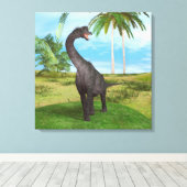 Dinosaur Brachiosaurus Canvas Afdruk (Insitu (Houten vloer))