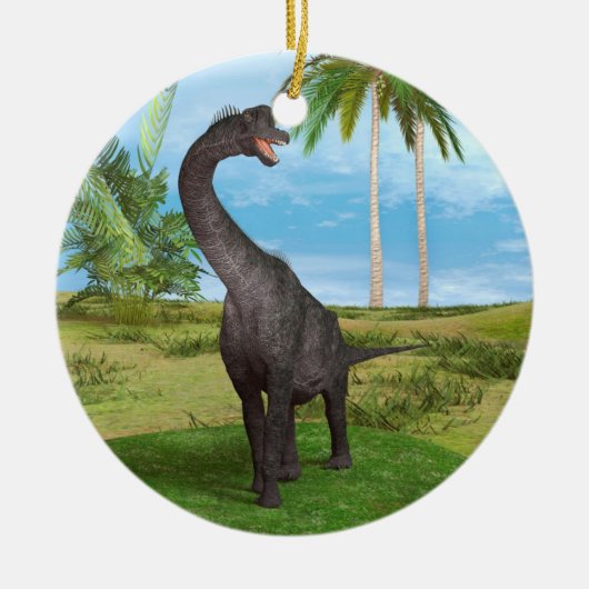 Dinosaur Brachiosaurus Keramisch Ornament (Voorkant)