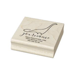 Dinosaur brachiosaurus rubberstempel