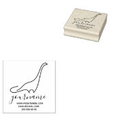 Dinosaur brachiosaurus rubberstempel (Gestempeld)