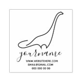 Dinosaur brachiosaurus rubberstempel (Afrduk)
