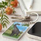 Dinosaur Brachiosaurus Sleutelhanger (Voorkant Rechts)