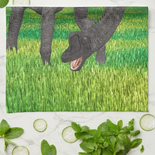 Dinosaur Brachiosaurus Theedoek (Gevouwen)