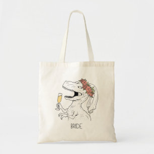 Dinosaur Bride Canvas tas