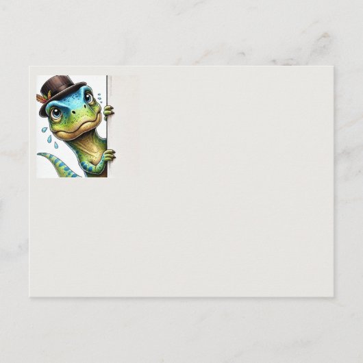 Dinosaur Briefkaart (Voorkant)