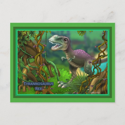 Dinosaur Briefkaart (Voorkant)