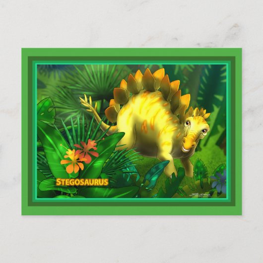 DInosaur Briefkaart (Voorkant)