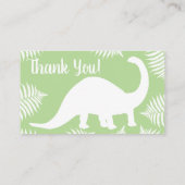 Dinosaur Brontosaurus Book Request Informatiekaartje (Achterkant)