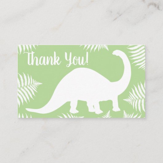 Dinosaur Brontosaurus Book Request Informatiekaartje (Achterkant)