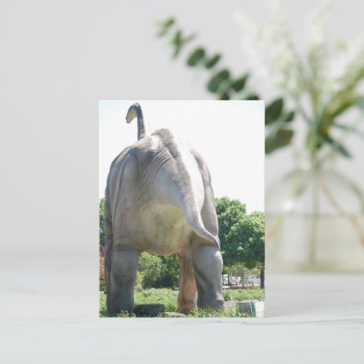 Dinosaur Brontosaurus Briefkaart (Staand voorkant)