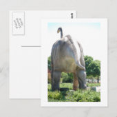 Dinosaur Brontosaurus Briefkaart (Voorkant / Achterkant)