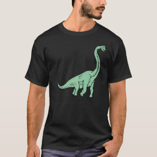 Dinosaur Brontosaurus Cute Prehistorische Foot Din T-shirt