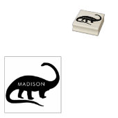 Dinosaur Brontosaurus Leuke Kind naam Rubberstempel (Gestempeld)