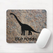 Dinosaur Brontosaurus Old Fossil Muismat (Met muis)
