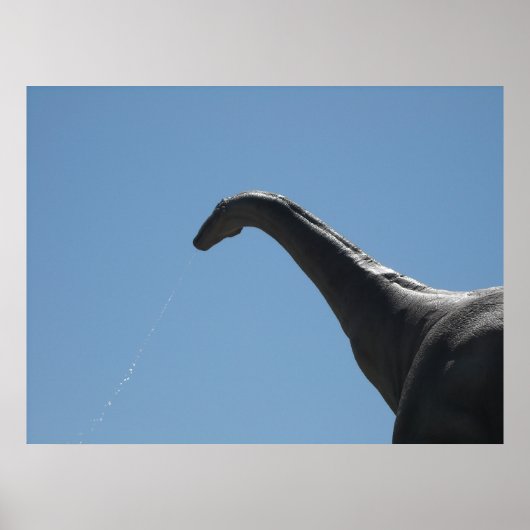 Dinosaur Brontosaurus Poster (Voorkant)