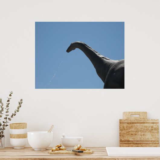Dinosaur Brontosaurus Poster (Keuken)