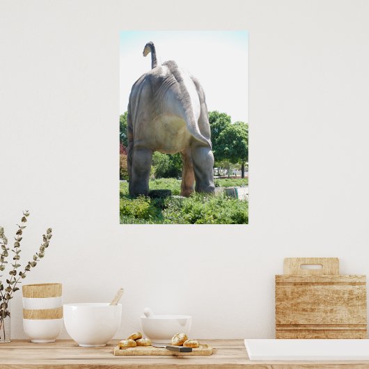 Dinosaur Brontosaurus Poster (Keuken)