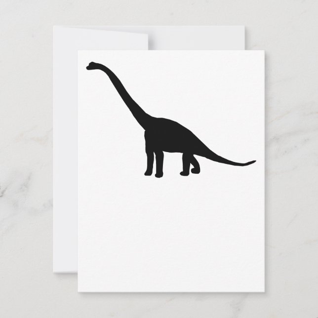 Dinosaur Brontosaurus Silhouette (Voorkant)