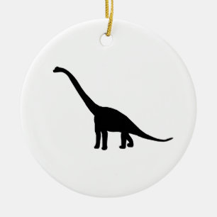 Dinosaur Brontosaurus Silhouette Keramisch Ornament