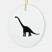 Dinosaur Brontosaurus Silhouette Keramisch Ornament (Links)