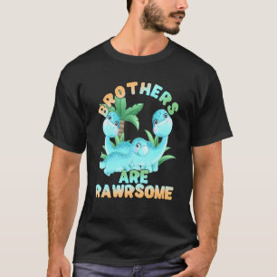 Dinosaur Brother 3 Brothers Big Little Middle Rawr T-shirt