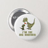 Dinosaur Brothers Ronde Button 5,7 Cm (Voorkant /achterkant)