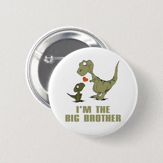 Dinosaur Brothers Ronde Button 5,7 Cm (Voorkant /achterkant)